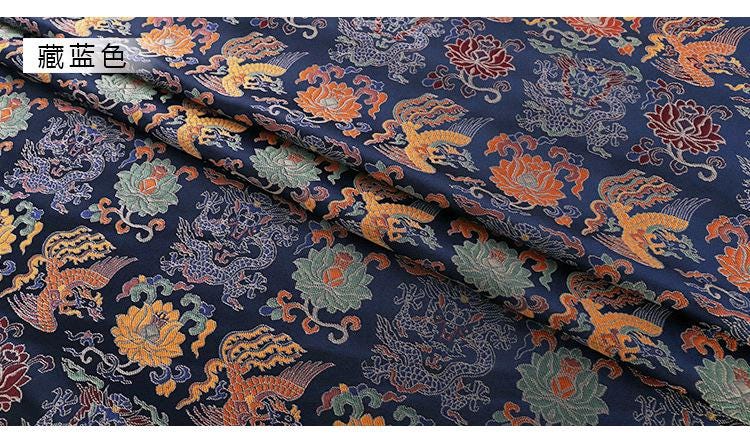 Dragon Brocade Fabric: 58"W Rayon Cheongsam Qipao Material