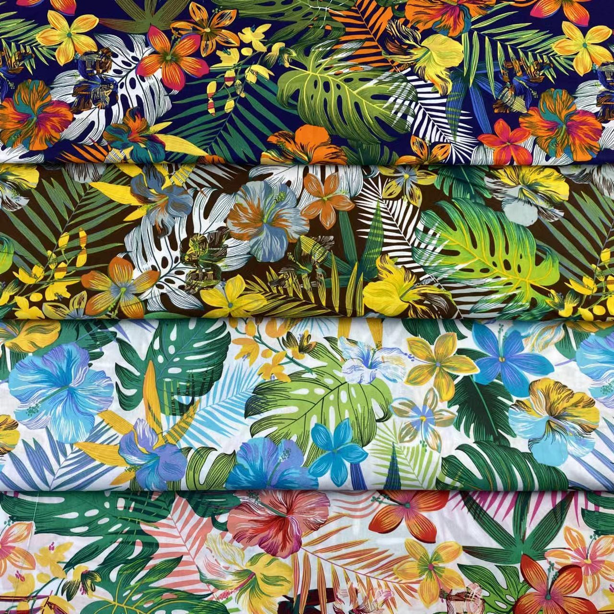 Tropical Floral Cotton Fabric: Sewing, Quilting, Upholstery (58"W) - Poppylollipop