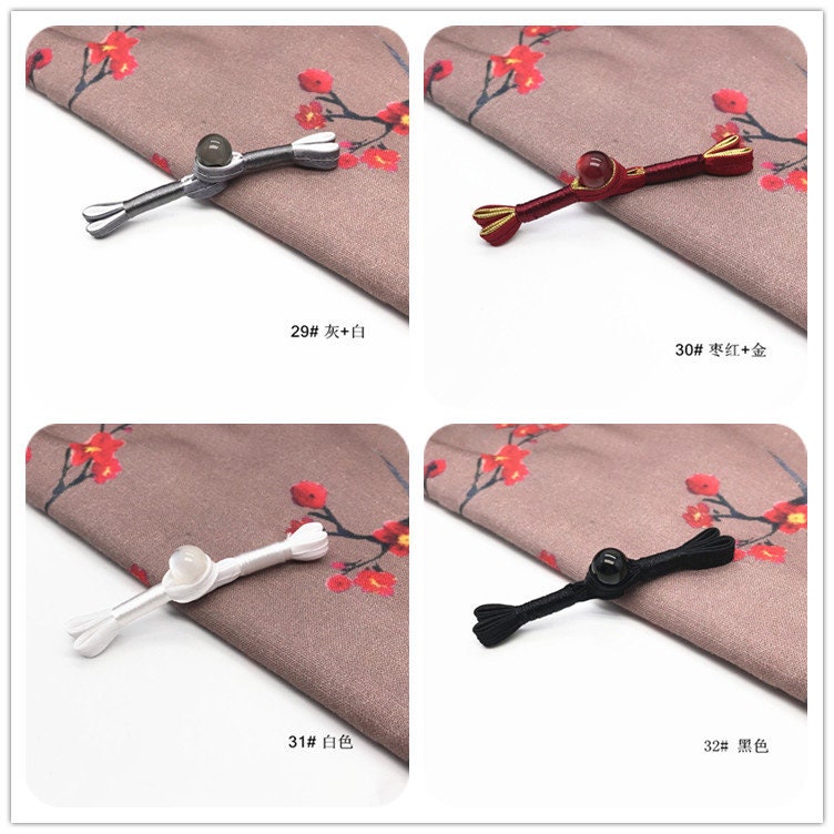 Handmade Satin Cheongsam Buttons: Retro Ethnic Style Closure Knots