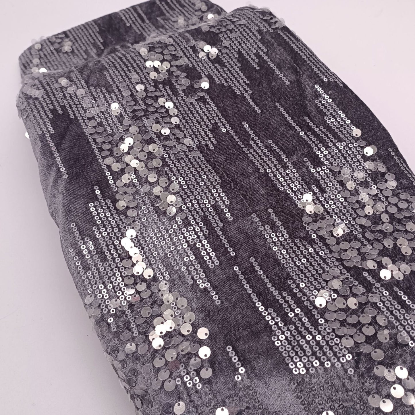Colorful Sequin Lace Fabric: 49"W Gradient Beaded Mesh, DIY Sewing