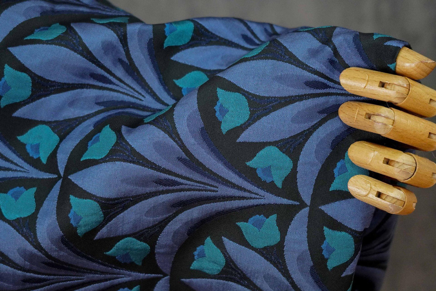 Tulip Jacquard Fabric ��� Embossed Floral Materi" Wide