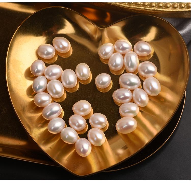 Perles de riz d'eau douce de 7,5 à 8 mm : bijoux DIY à haute brillance