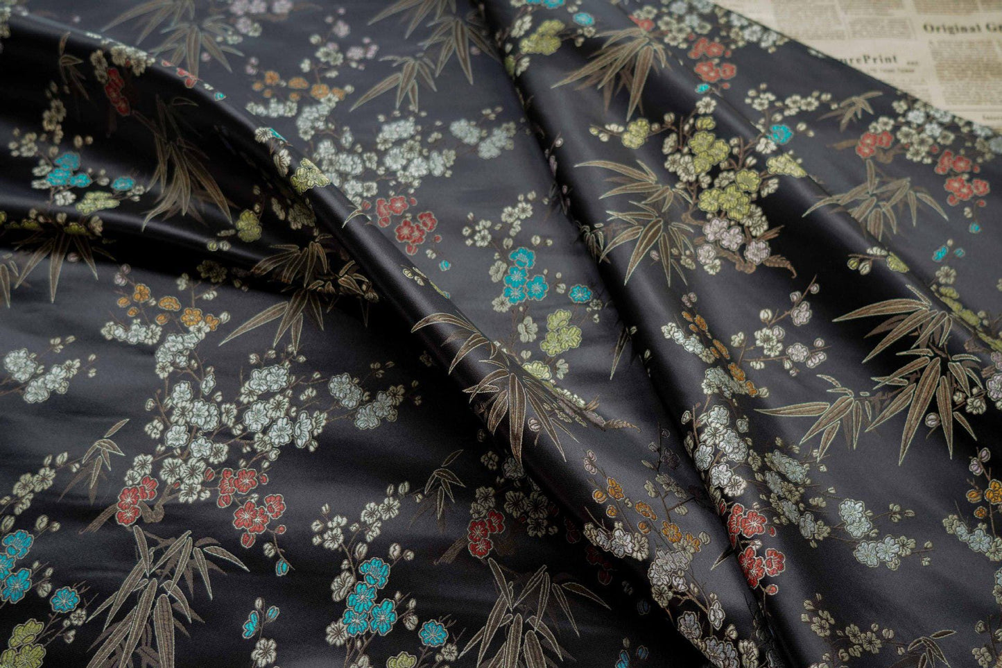 Plum Blossom Brocade Fabric: Chinese Cheongsam Cushion Material