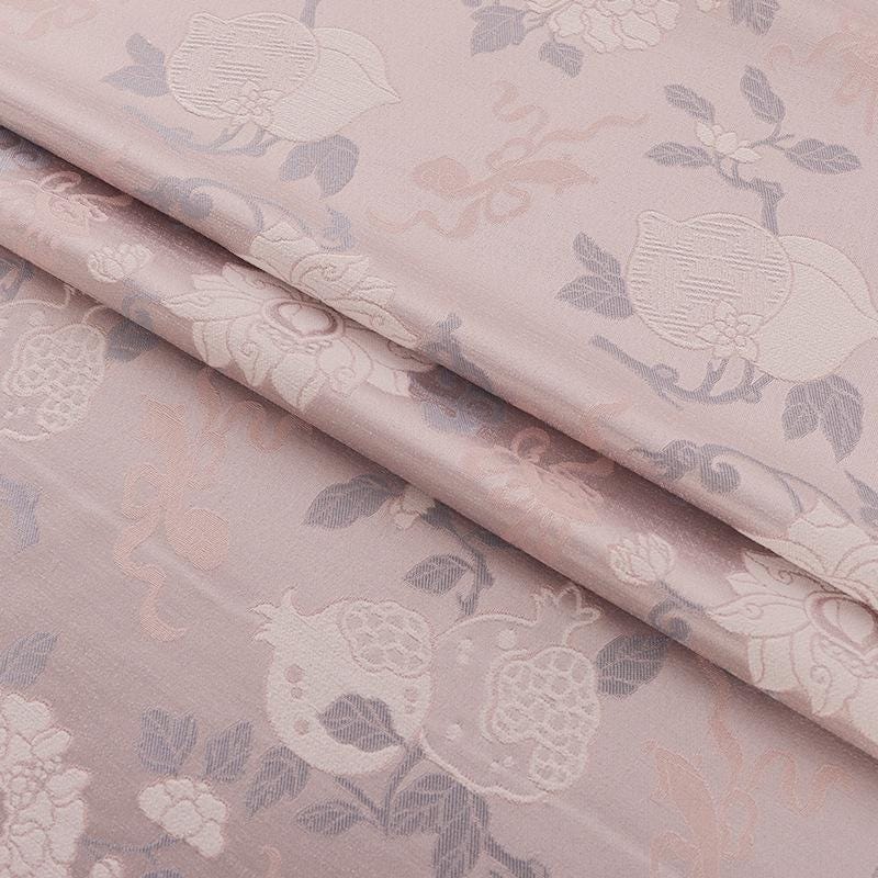 Floral Silk Brocade Fabric: 59"W Chinese Upholstery Sewing Material