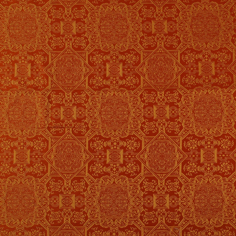 Auspicious Jacquard Brocade Fabric: 59"W Thangka Embroidery, Bohemia Decor - Poppylollipop