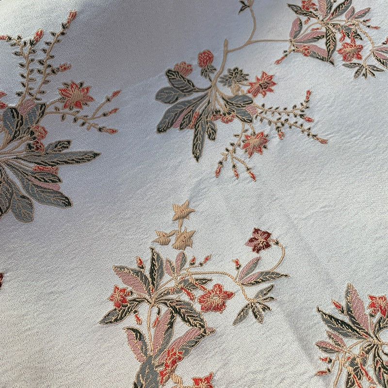 Metallic Brocade Fabric: Damask Jacquard Satin, 57" Wide