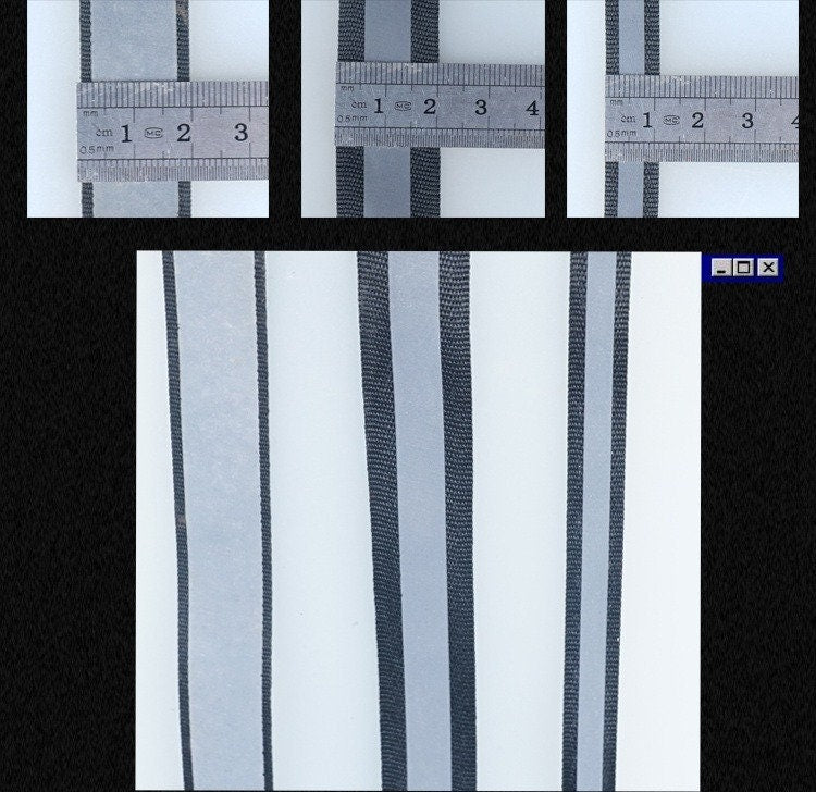 Bande réfléchissante : tissu lumineux brillant, décoration de sécurité