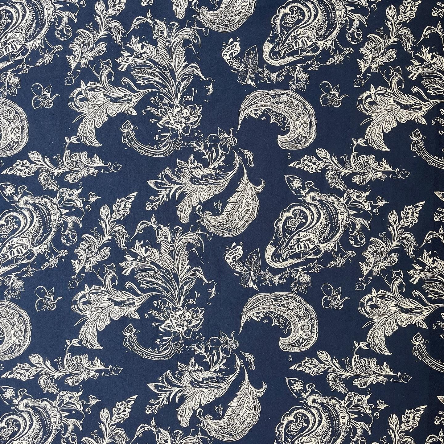 Hand Printed Cotton Sewing Fabric: Indian Dressmaking Material