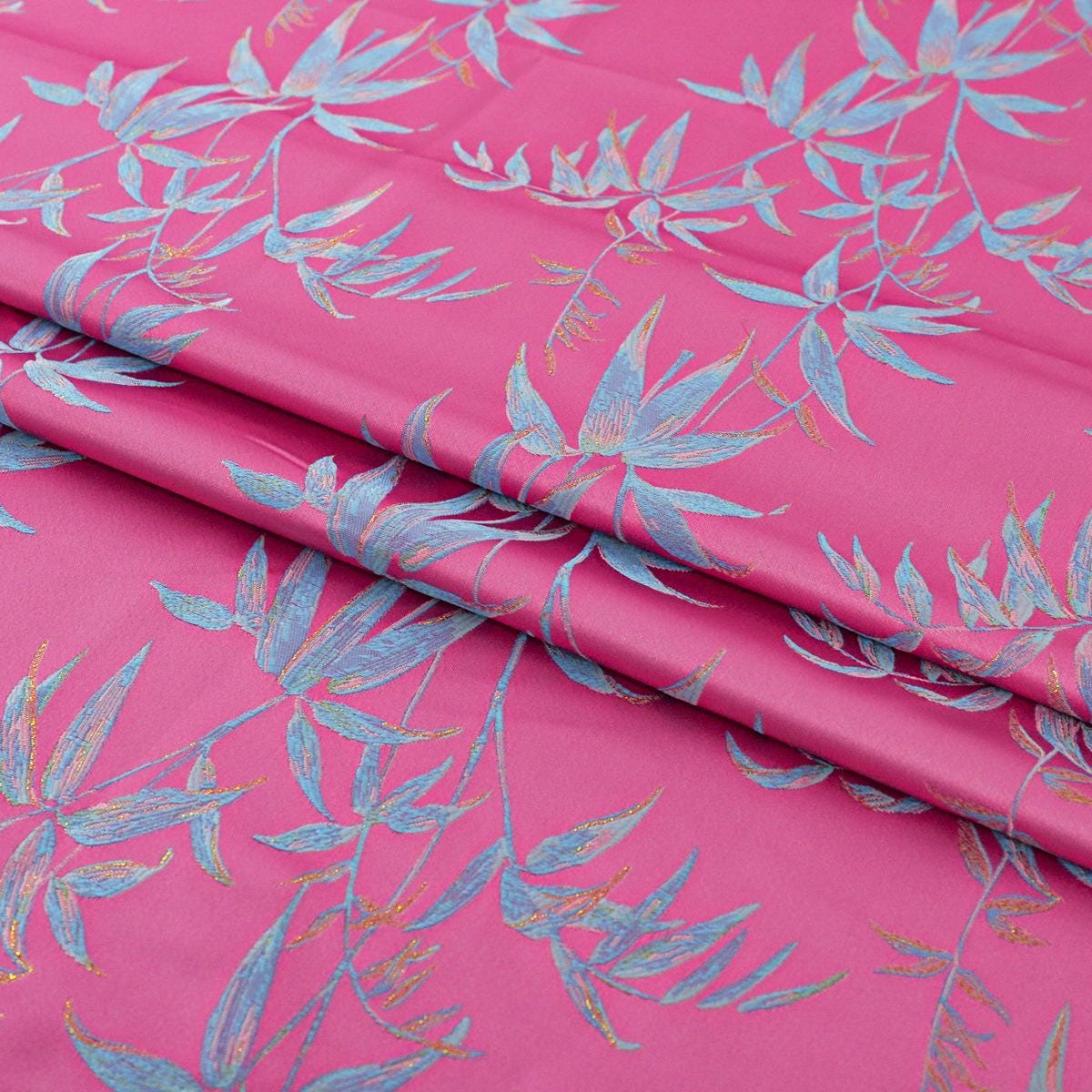 Bamboo Brocade Fabric: 59" Silk Rayon Blend, Costume Upholstery