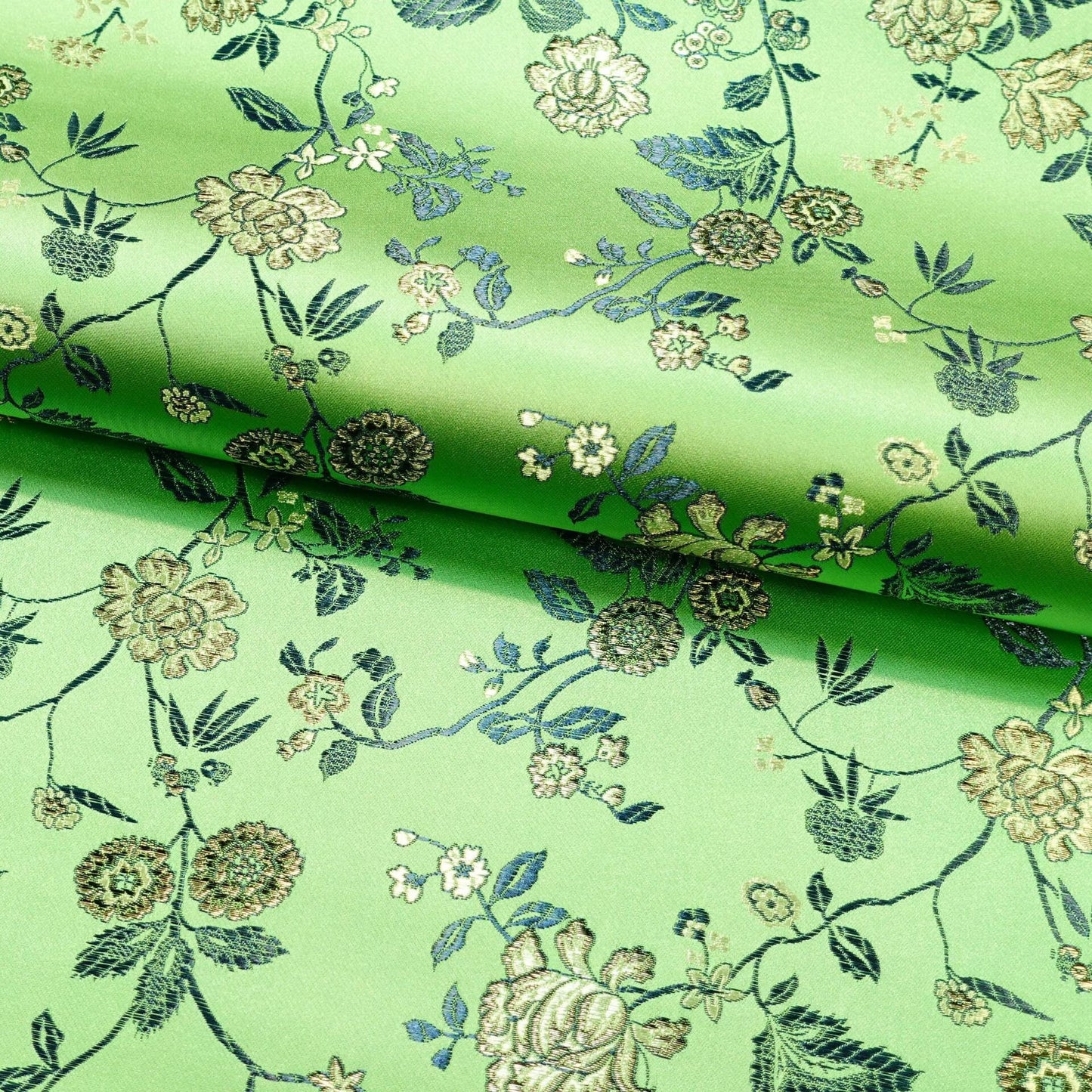 Floral Brocade Fabric: 45" Wide Rayon Nylon Blend