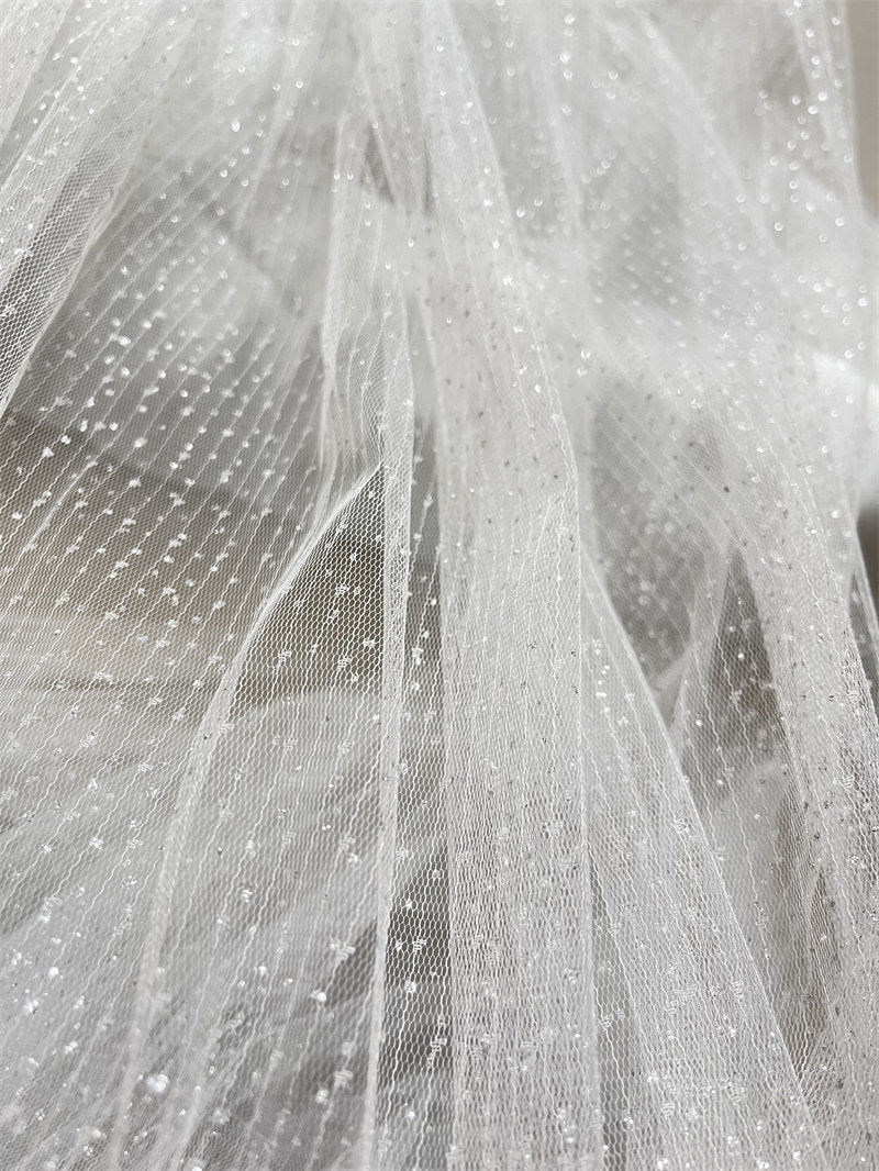 Lace Mesh Fabric, 3D Butterfly Embroidery, Sewing, DIY Decor (59"W)