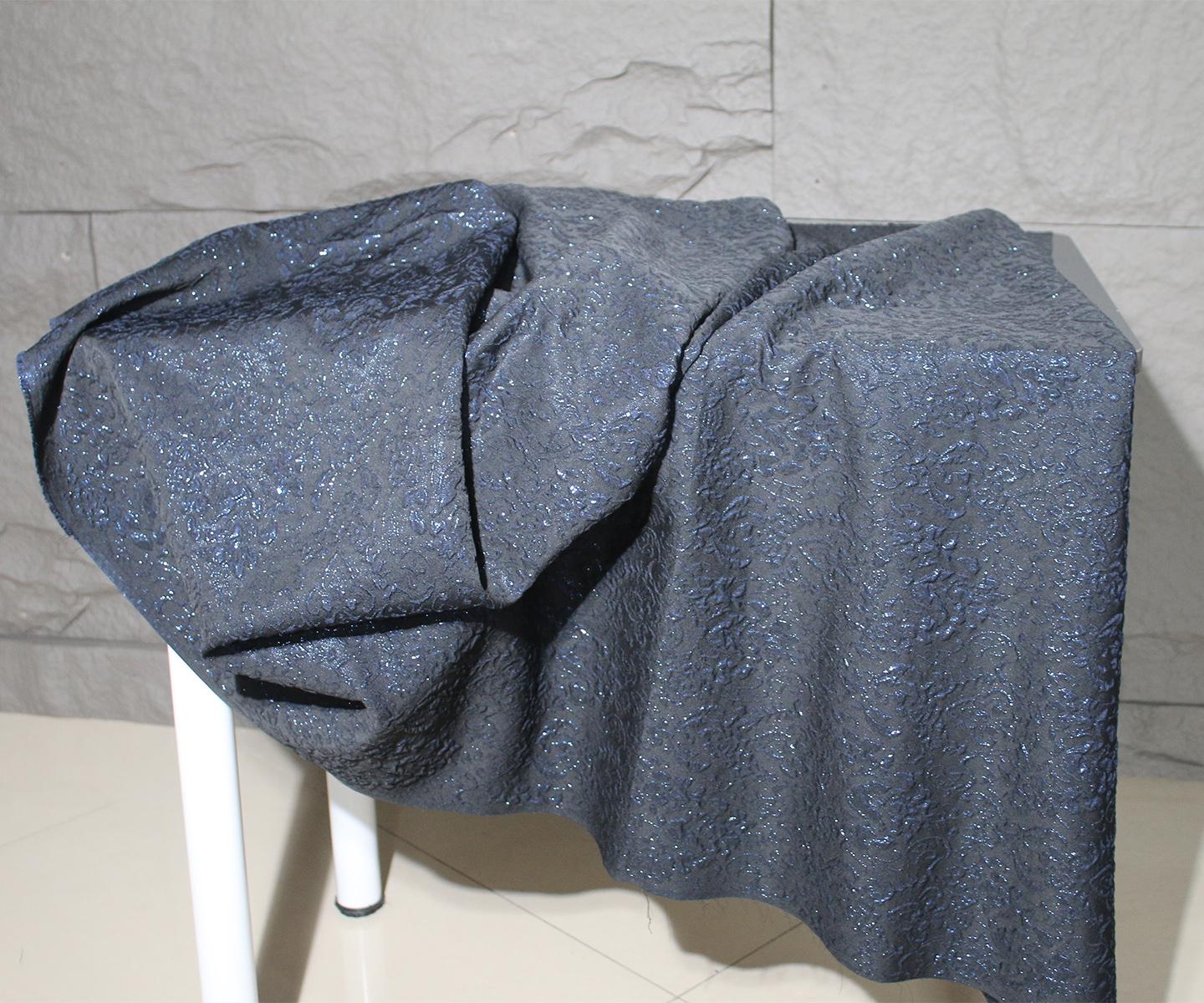 Metallic Gold Thread Jacquard Fabric: 3D Embossed Woven Material (55"W) - Poppylollipop