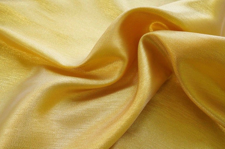 Gold Brocade Fabric: 59"W Japanese Nishijin Woven Rayon - Poppylollipop