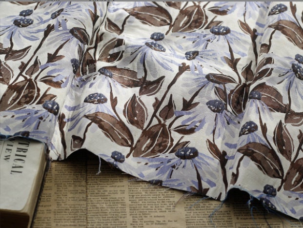 Floral Jacquard Spandex Cotton Fabric: 3D Texture Designer Sewing Material, 57"W