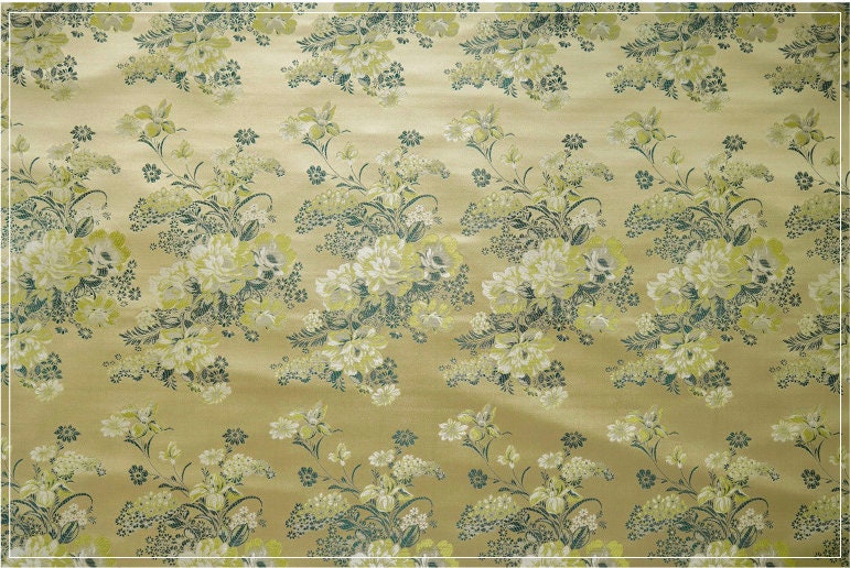 Peony Brocade Fabric: Rayon Jacquard, Cheongsam Qipao Material (57")