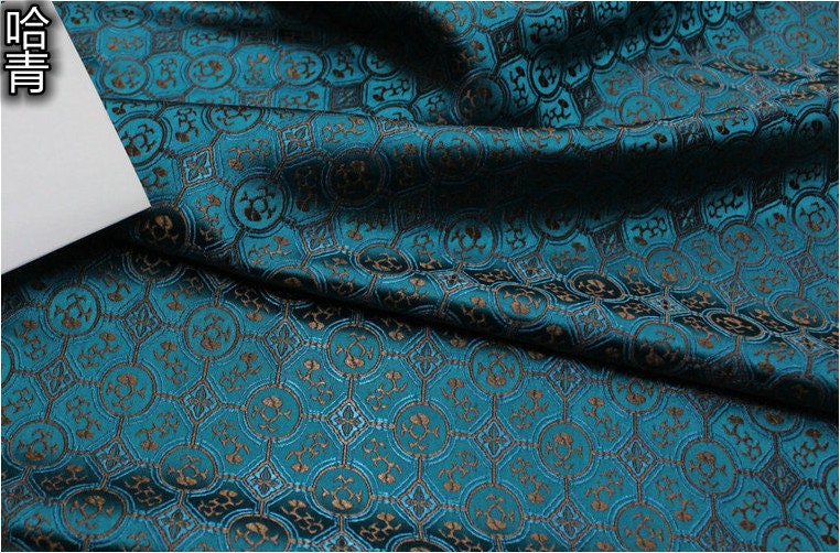 Floral Jacquard Brocade Fabric: Chinese Tang Style, DIY Dress/Curtain Material