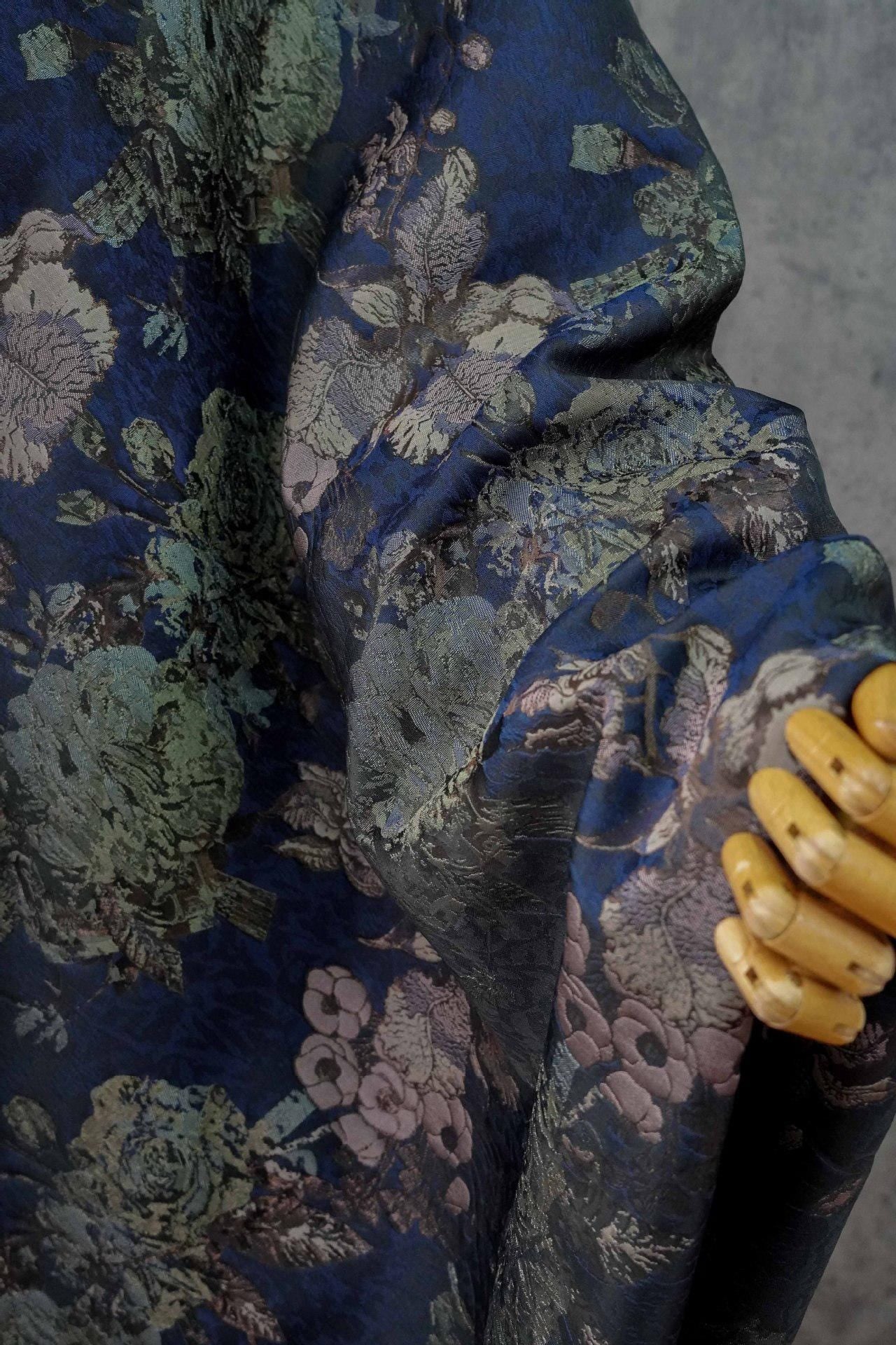 Tissu matelassé jacquard floral 3D européen ��� Ameublement, canapé, sac, meubles, couture DIY, décoration intérieure"Large