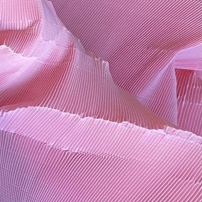 Pleated Crepe Fabric: 59"W Stiff Polyester for DIY Decor & Costume