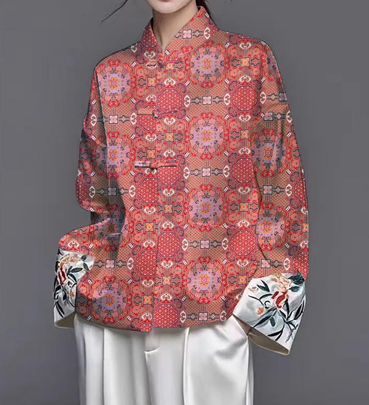 Auspicious Baoxiang Flower Brocade Fabric: Tibetan Robes & Shrines