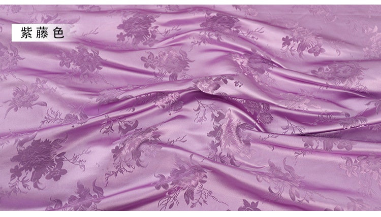 Floral Jacquard Brocade Fabric: Teal Rayon Upholstery, Quilting & Sewing