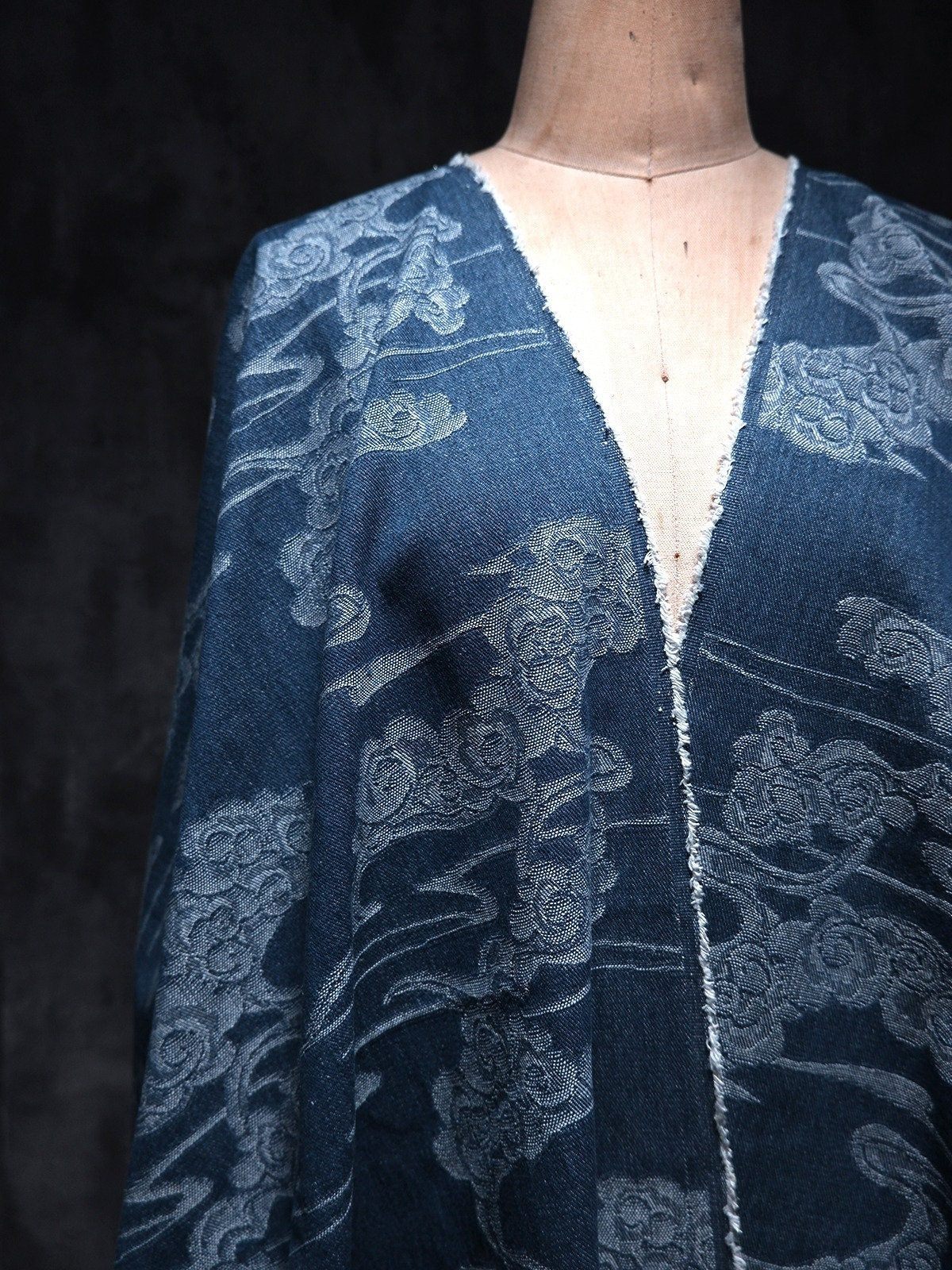Jacquard Denim Fabric: 3D Woven Cotton, Upholstery & Sewing (65")