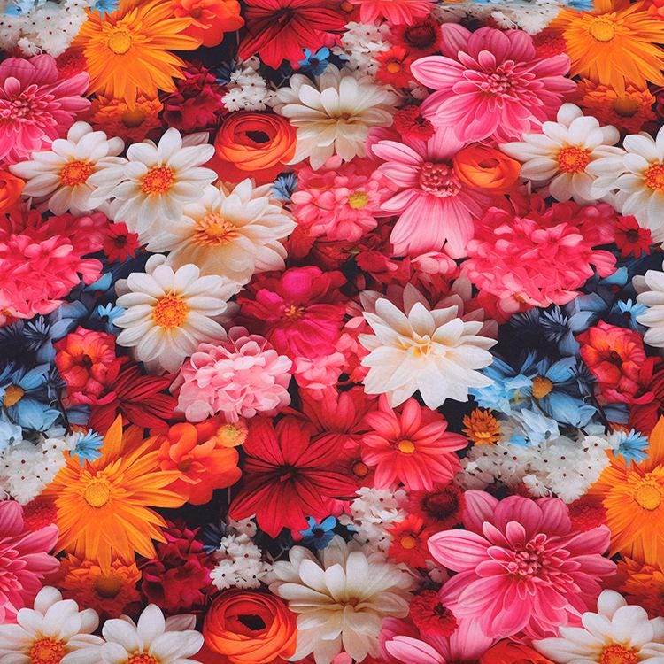 3D Digital Print High-Definition Fabric ��� Spring/Summer/Autumn Dress Material for Wom"Wide - Poppylollipop