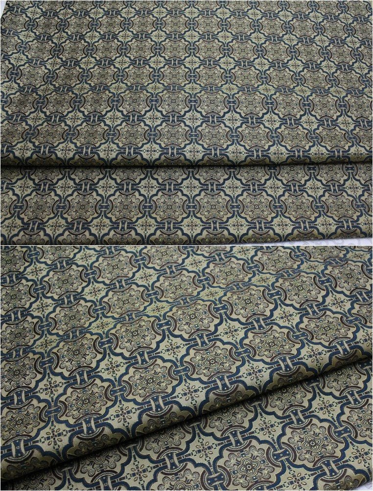 55"W Silk Brocade Fabric: Chinese Element Robe Material - Poppylollipop
