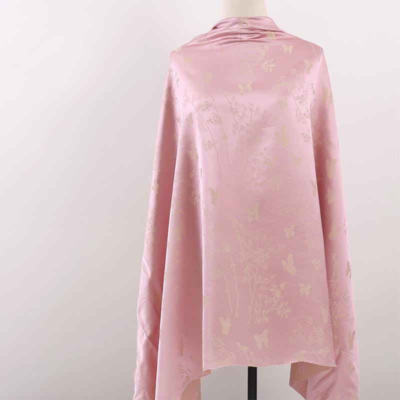 Two-Tone Jacquard Satin Fabric: 59"W Digital Print Rayon Blend