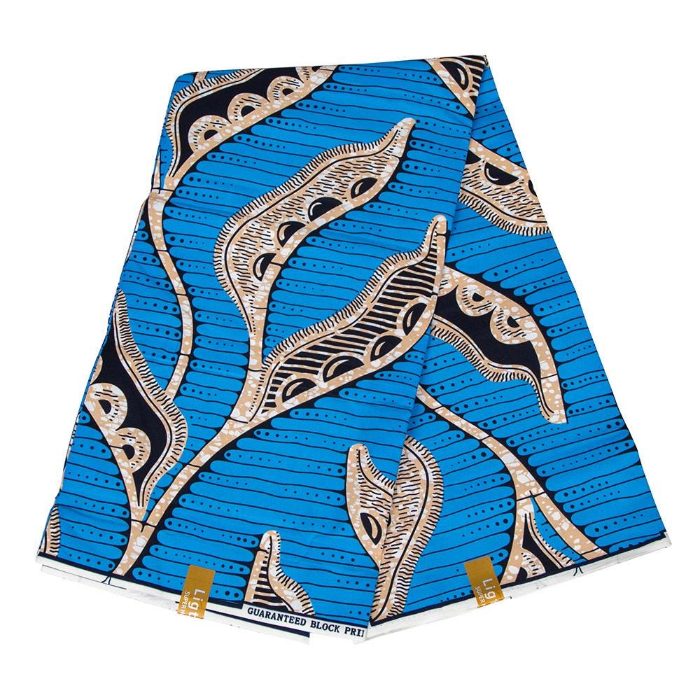 African Ankara Wax Print Fabric: Vibrant Colors, 6 Yards