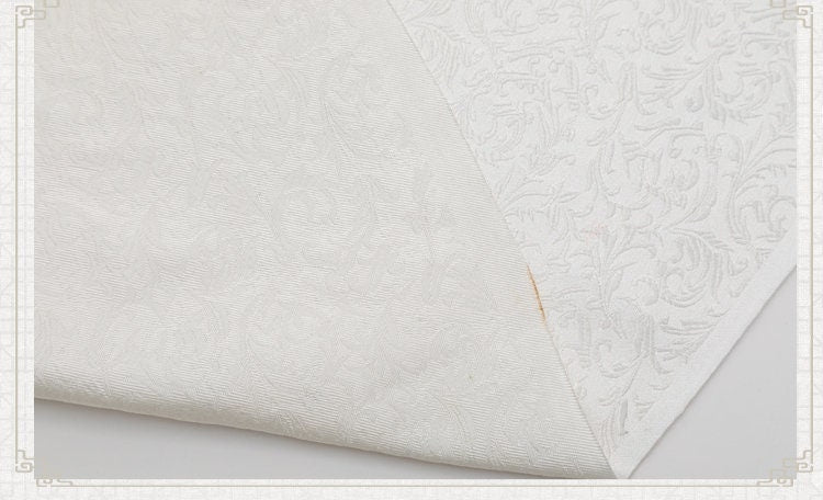 Feather Flower Silk Brocade Fabric - 29.5" Wide
