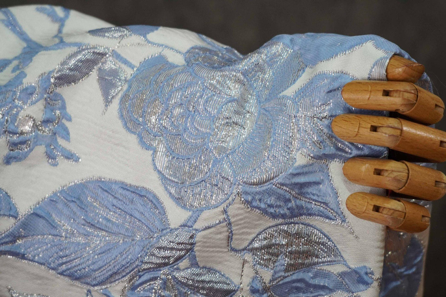 Embossed Floral Gold Brocade Fabric ��� Luxury Jacquard Material for Dresses, Costumes & Dec" Wide