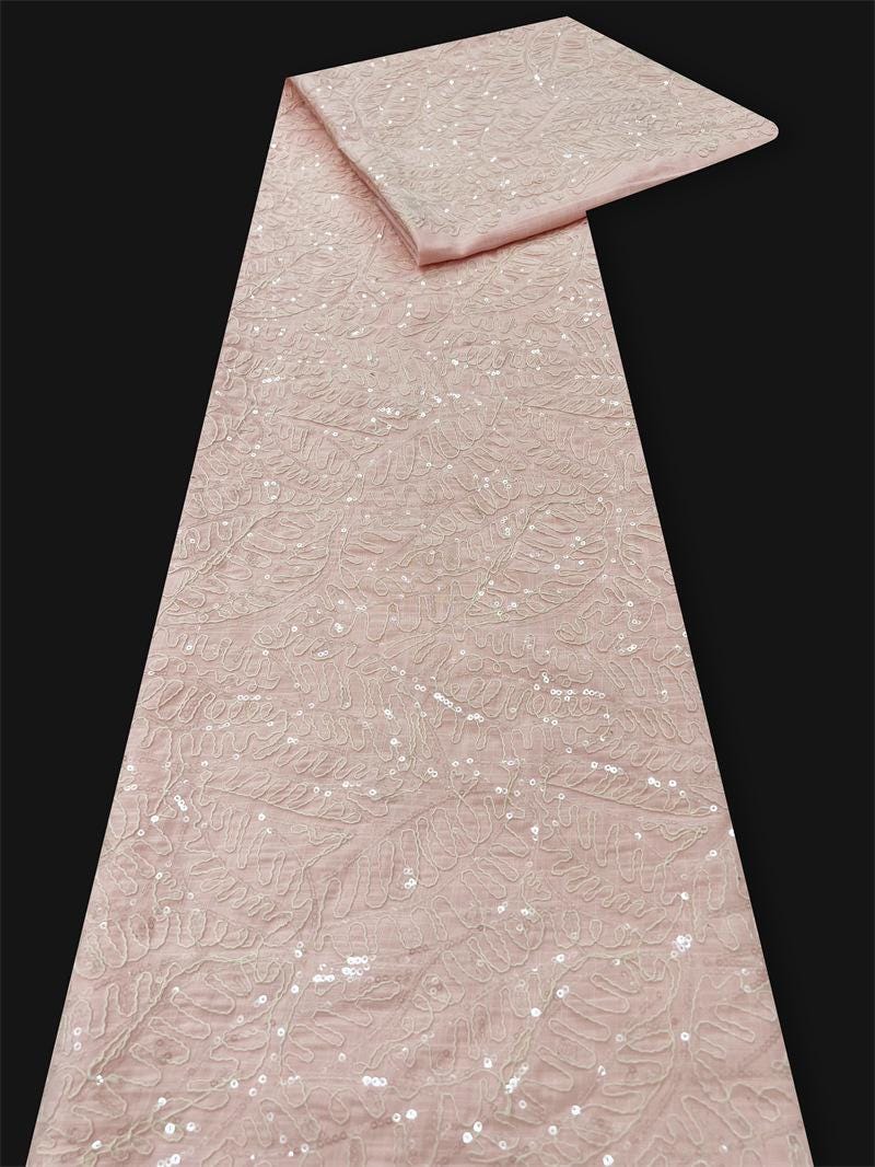 Tissu dentelle florale 3D : broderie pour mariage, bal de promo, qipao, confection de poupées