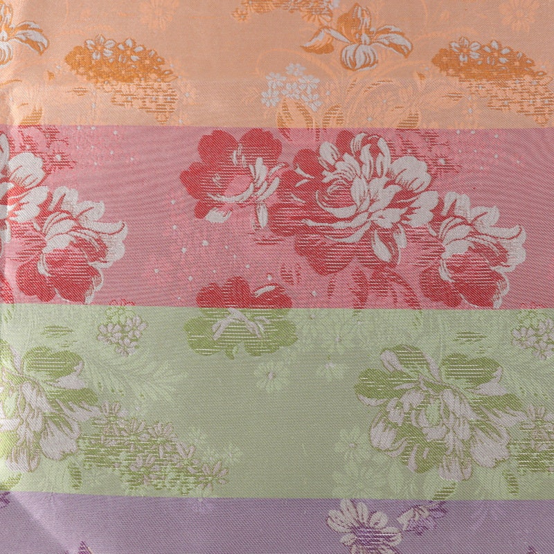 Tissu brocart de soie pivoine : motif floral pour ameublement, matelassage et couture, 75 cm de large