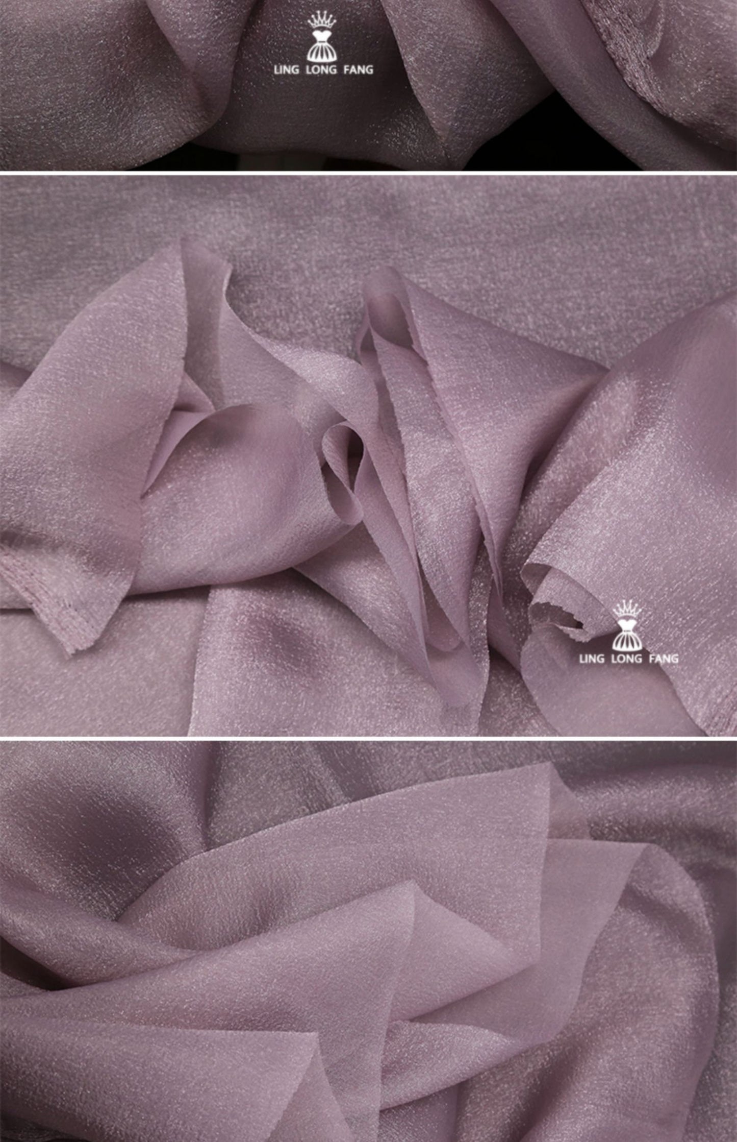 Pearlescent Organza Seersucker Fabric: 59" Wide Cotton-Polyester