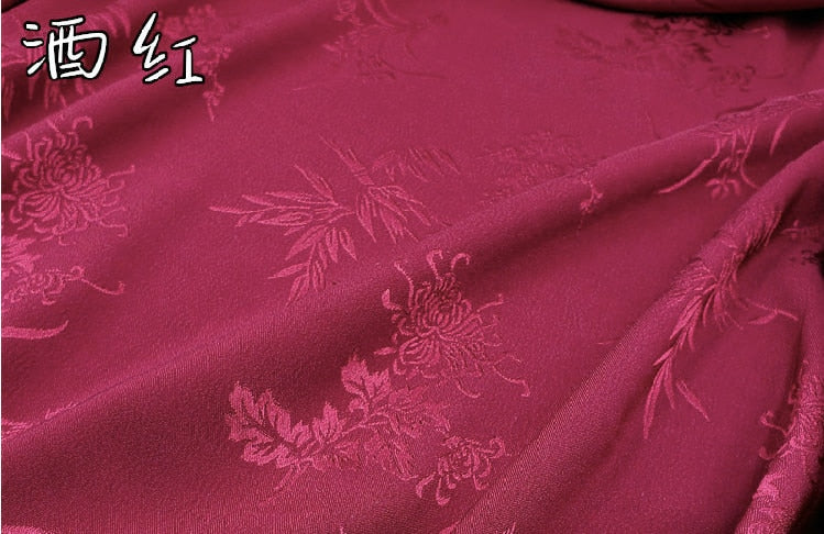 Floral Jacquard Brocade Satin Fabric - 60" Wide Cosplay Costume Material