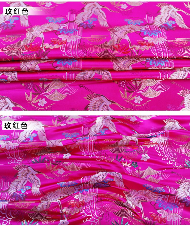 Jacquard Silk Brocade Fabric: Chinese Mongolian Gown, Tibetan Robe Decoration