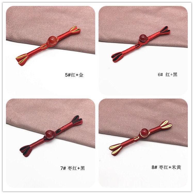 Handmade Satin Cheongsam Buttons: Retro Ethnic Style Frog Closure