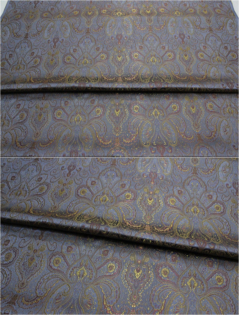 Nishijin Woven Brocade Fabric: Gold Thread Jacquard Silk (29.5"W)