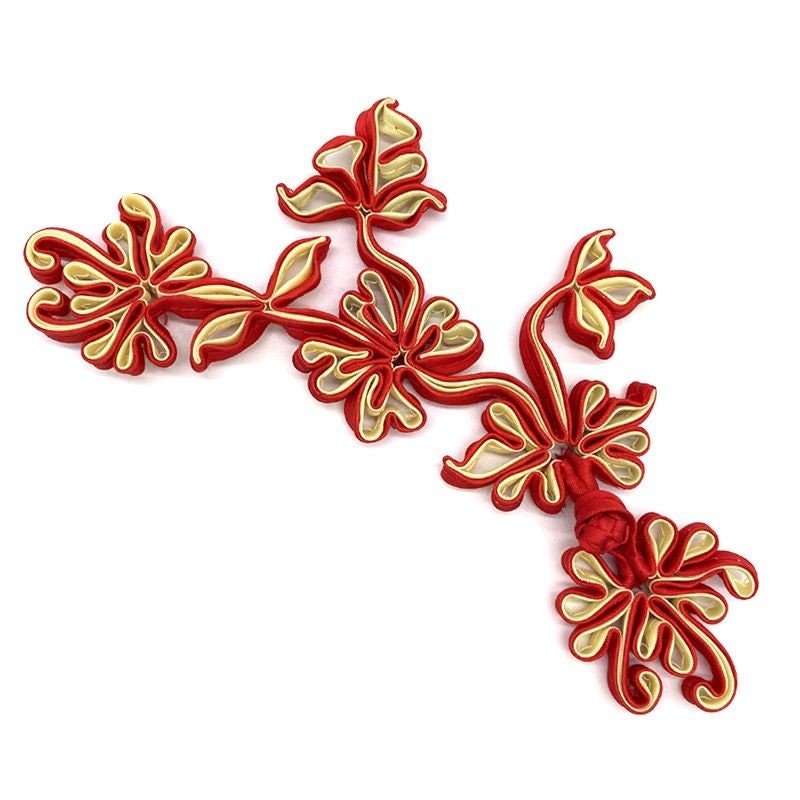 Handmade Satin Chinese Knot Buttons: Cheongsam Fasteners - Poppylollipop