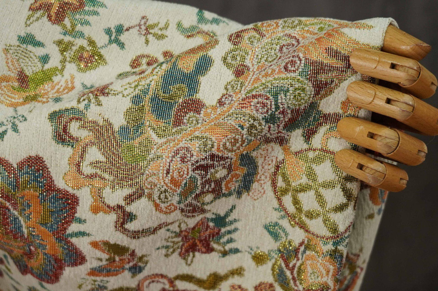 Floral Chenille Brocade Fabric | 55" Wide Chinese Jacquard