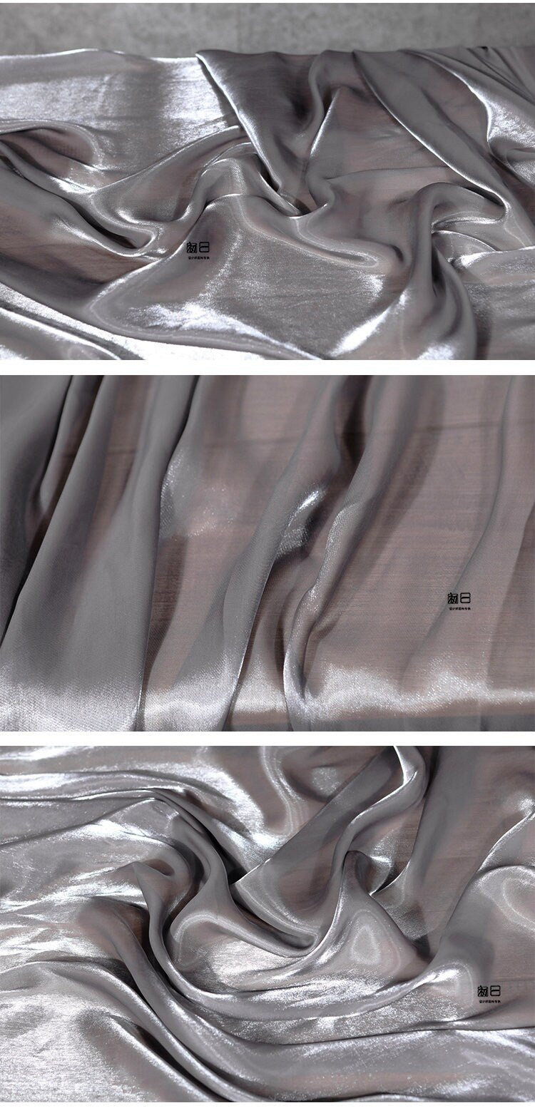 Semi-Sheer Satin Fabric: Soft Shiny Material, 59" Wide, Costume & Decor - Poppylollipop