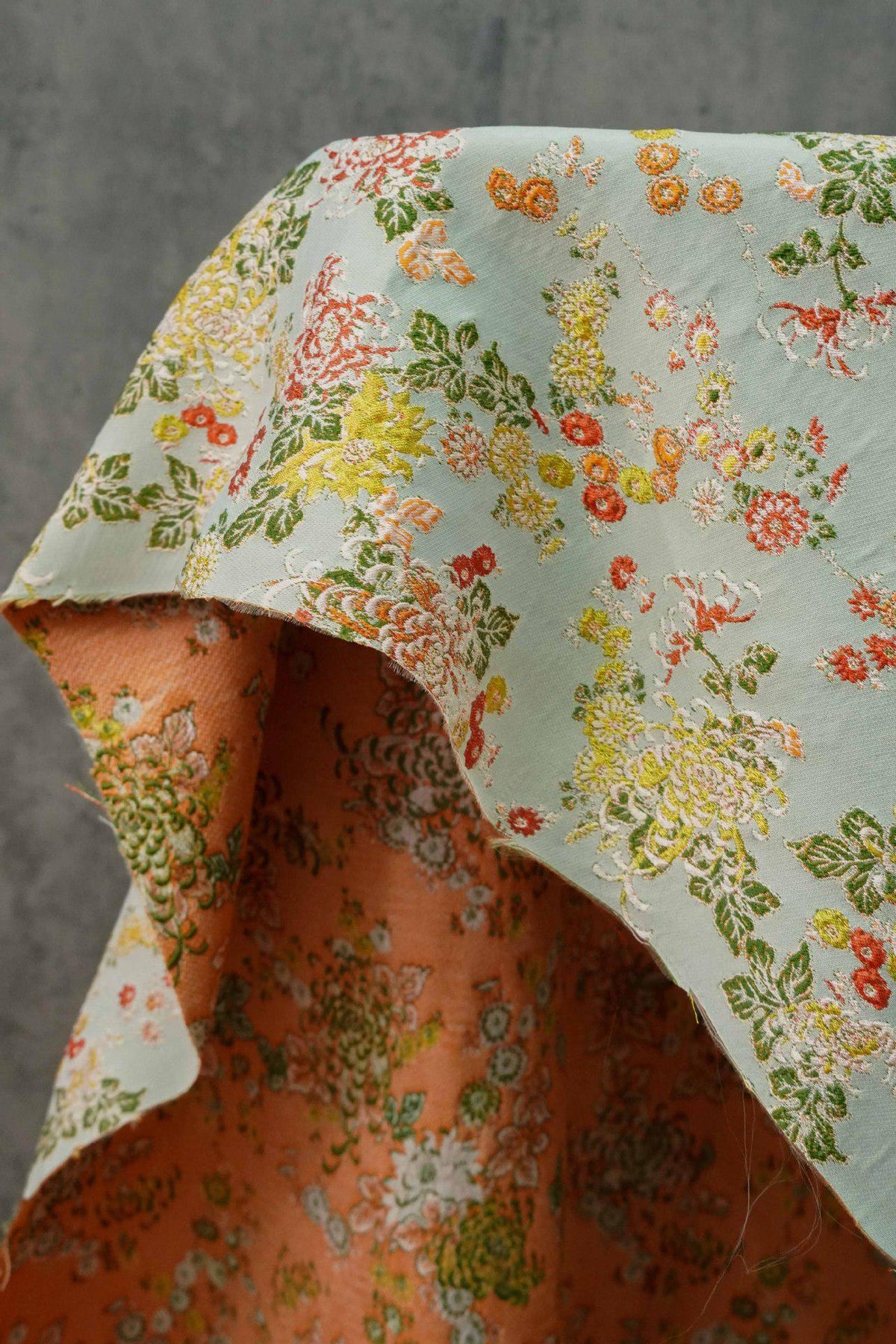 Bana Jacquard Fabric: 3D Texture, Rayon Polyester Blend, 55" Wide - Poppylollipop