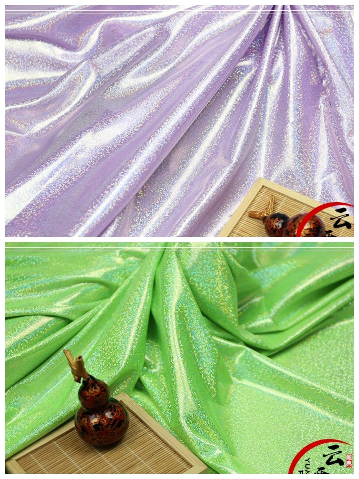 Laser Symphony Bronzing Fabric: 59" Wide Cosplay Sewing - Poppylollipop