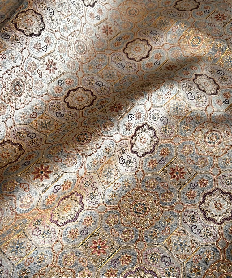 Zen Flower Brocade Fabric: 55" Wide Rayon Blend, Costume Decor