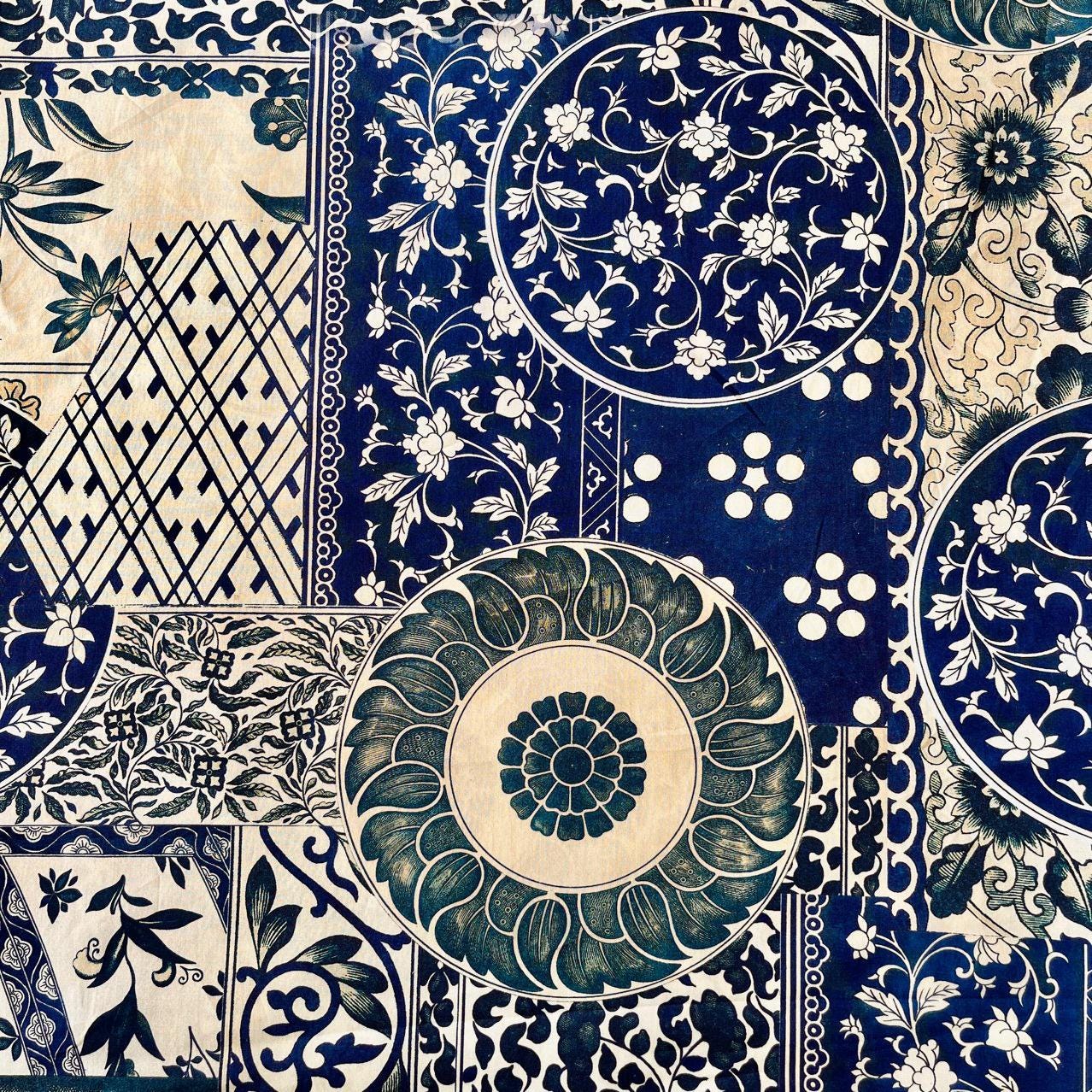 1960s Floral Cotton Fabric, 59" Wide - Sewing, Quilting, Costume