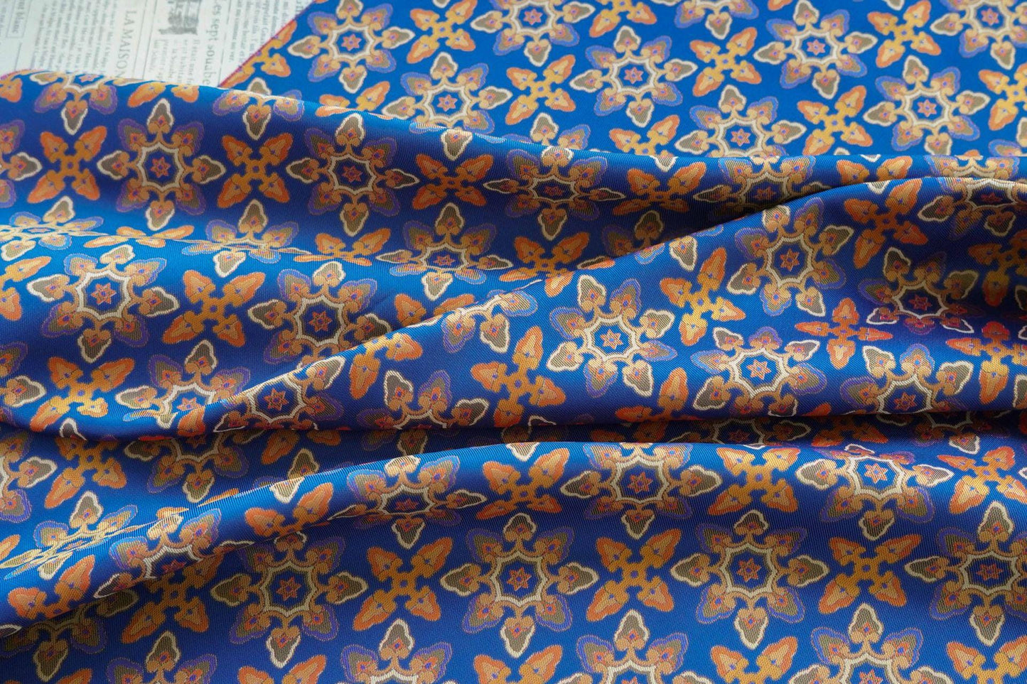 Lotus Jacquard Fabric: 3D Upholstery, Costume, & Decor - 59"W