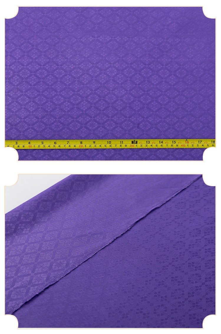 Nishijin Ori Brocade Fabric: Japanese Wedding Silk Rayon Jacquard, 59" Wide - Poppylollipop