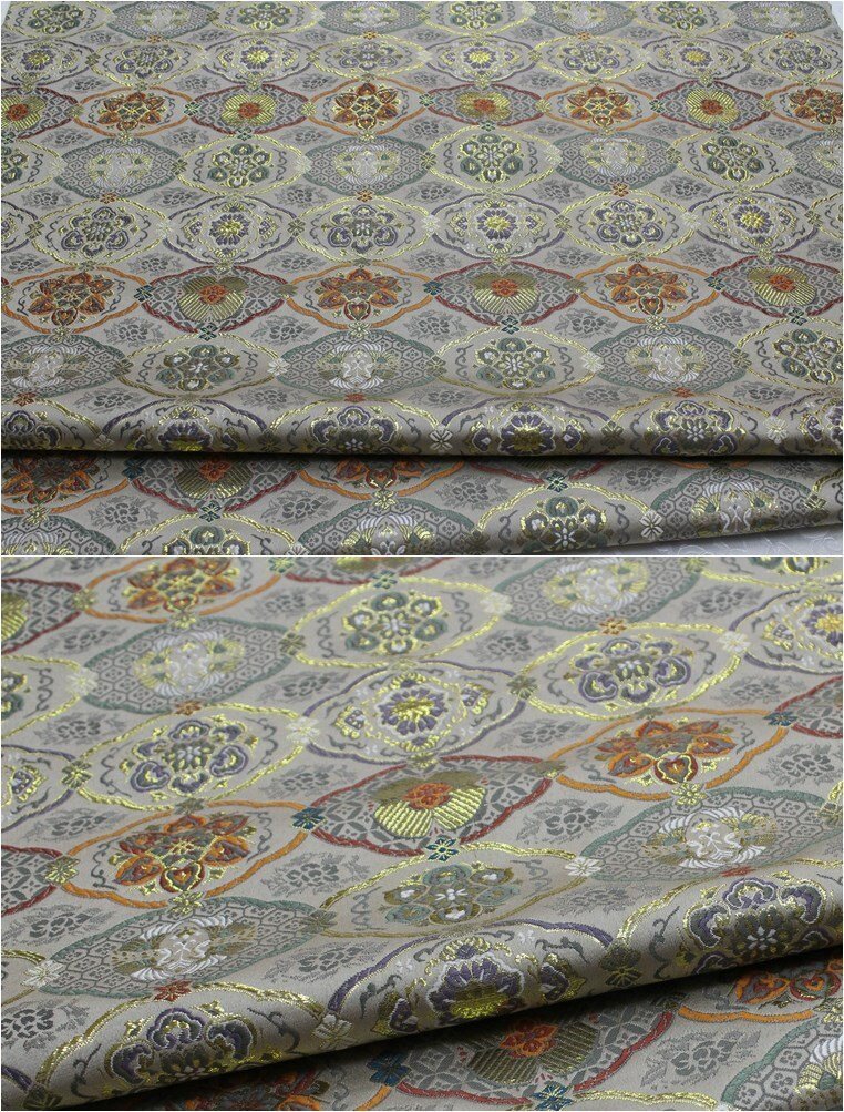 Japanese Floral Jacquard Brocade Fabric: Silk Rayon Blend (29.5" Width) - Poppylollipop