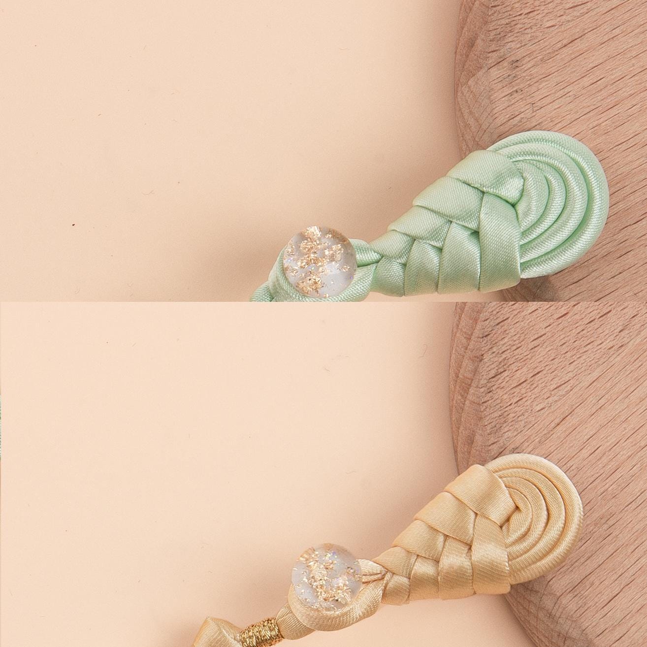 Handmade Chinese Knot Buttons: Satin Cheongsam Frog Closures