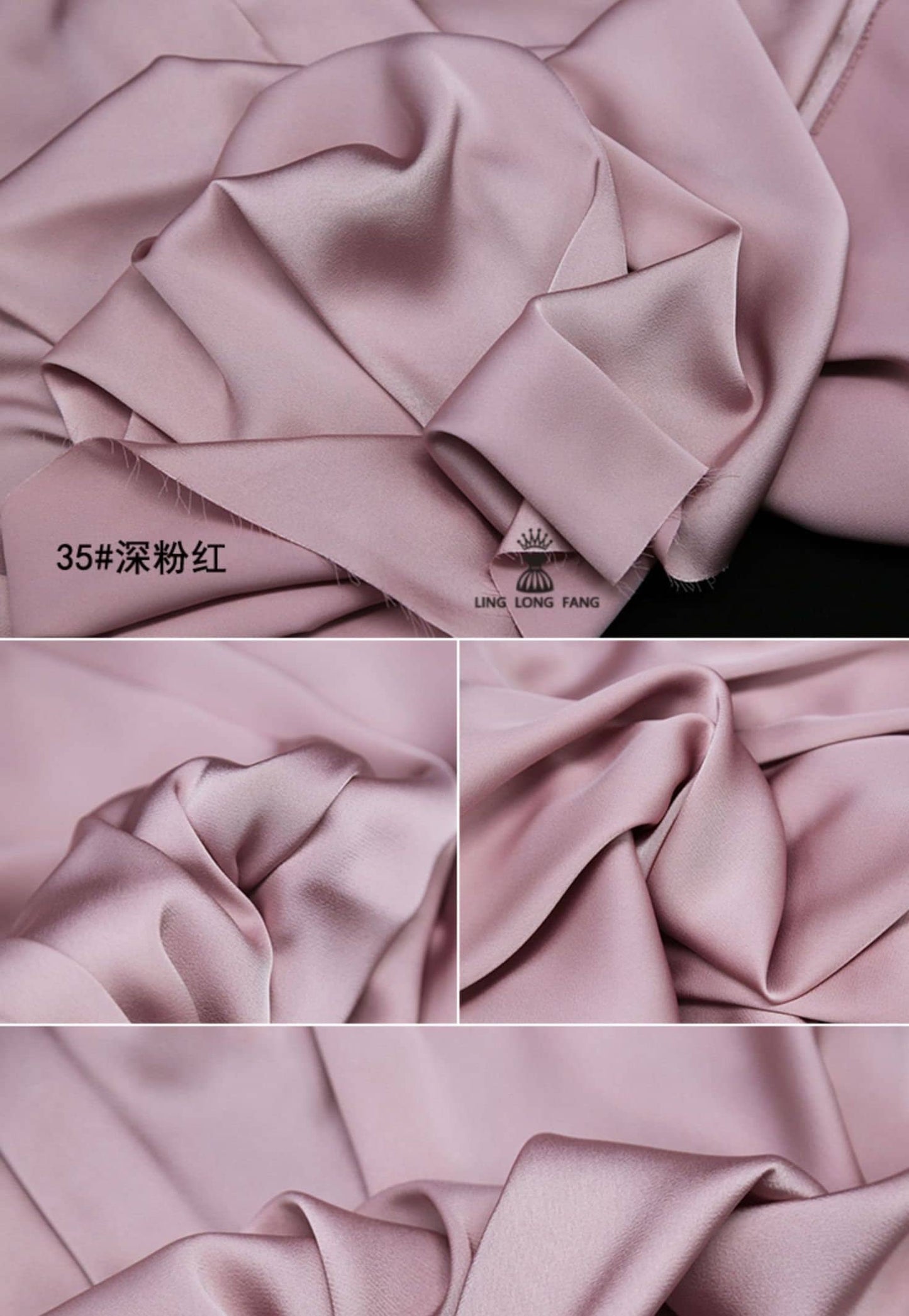 Tissu satin de soie : coloris unis, largeur 150 cm, tissu pour robes et peignoirs